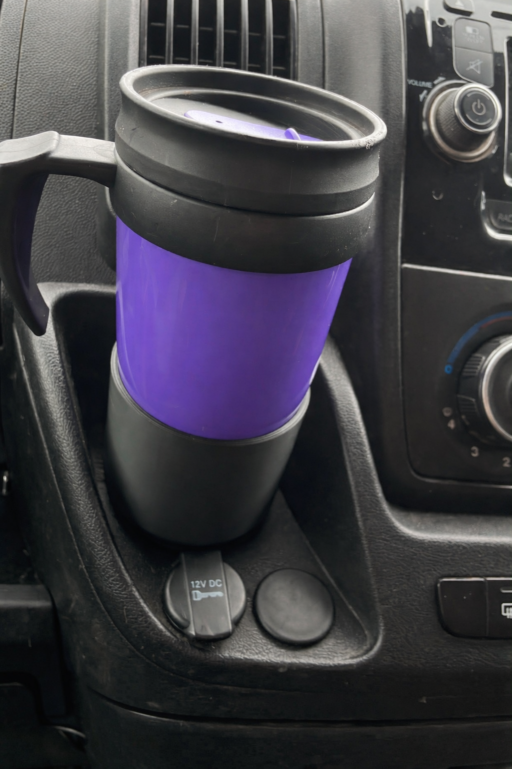 3D Printed Cup Holder for Fiat Ducato, Citroën Relay & Peugeot Boxer Vans